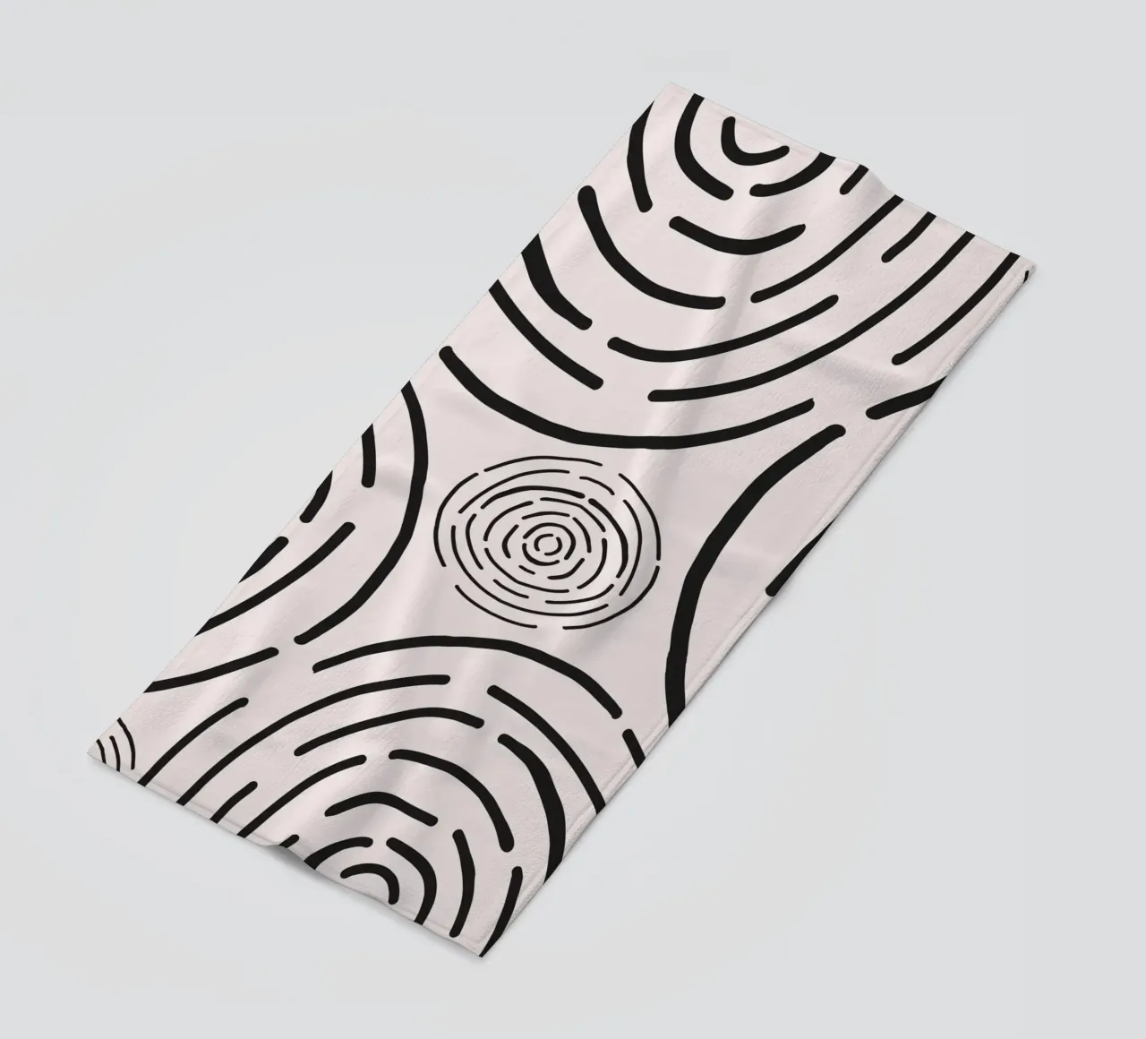 Oppervlaktepatroon 05 strandhanddoek van Little Dean