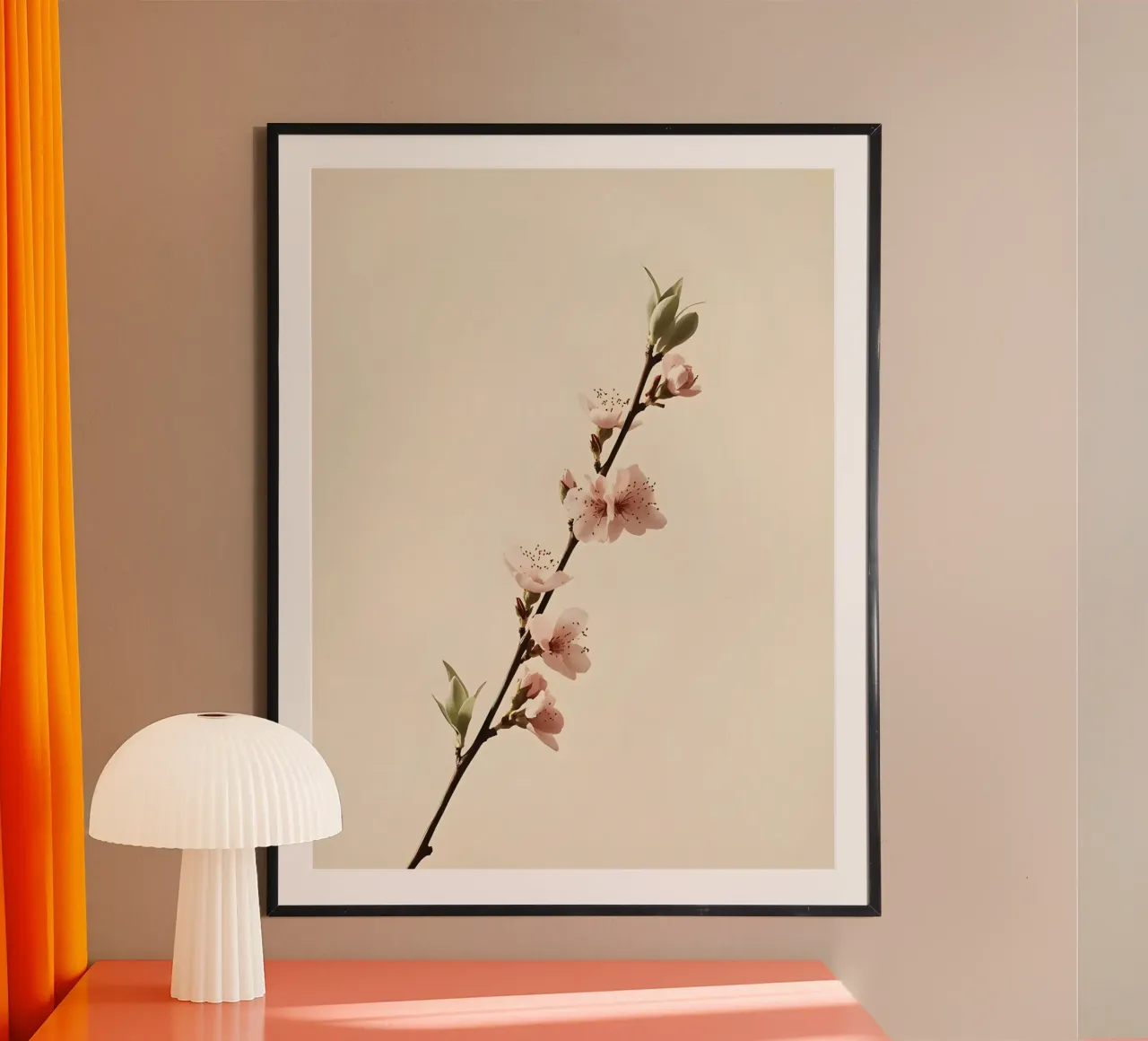 Ramo singolo di ciliegio poster con telaio in alluminio da The Green Room