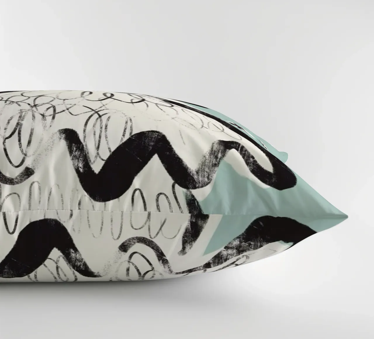 Christmas Tree (Mint) decorative cushion by treechild