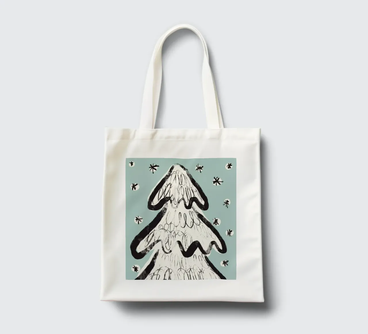 Christmas Tree (Mint) tote bag by treechild