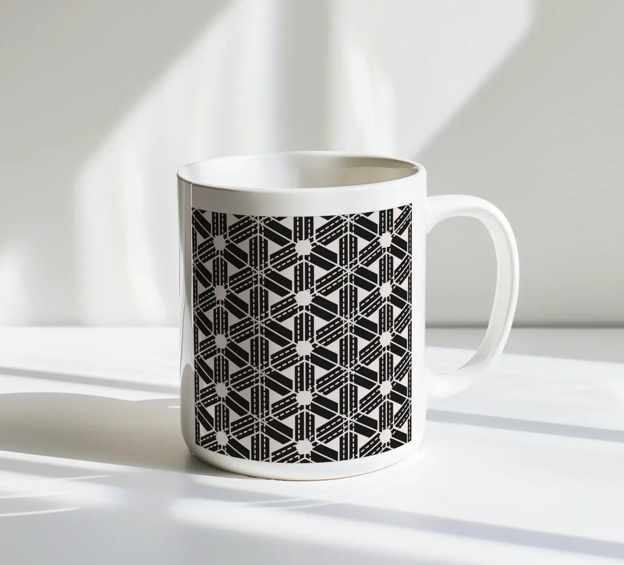 Surface pattern 07 ceramic mug by Little Dean
