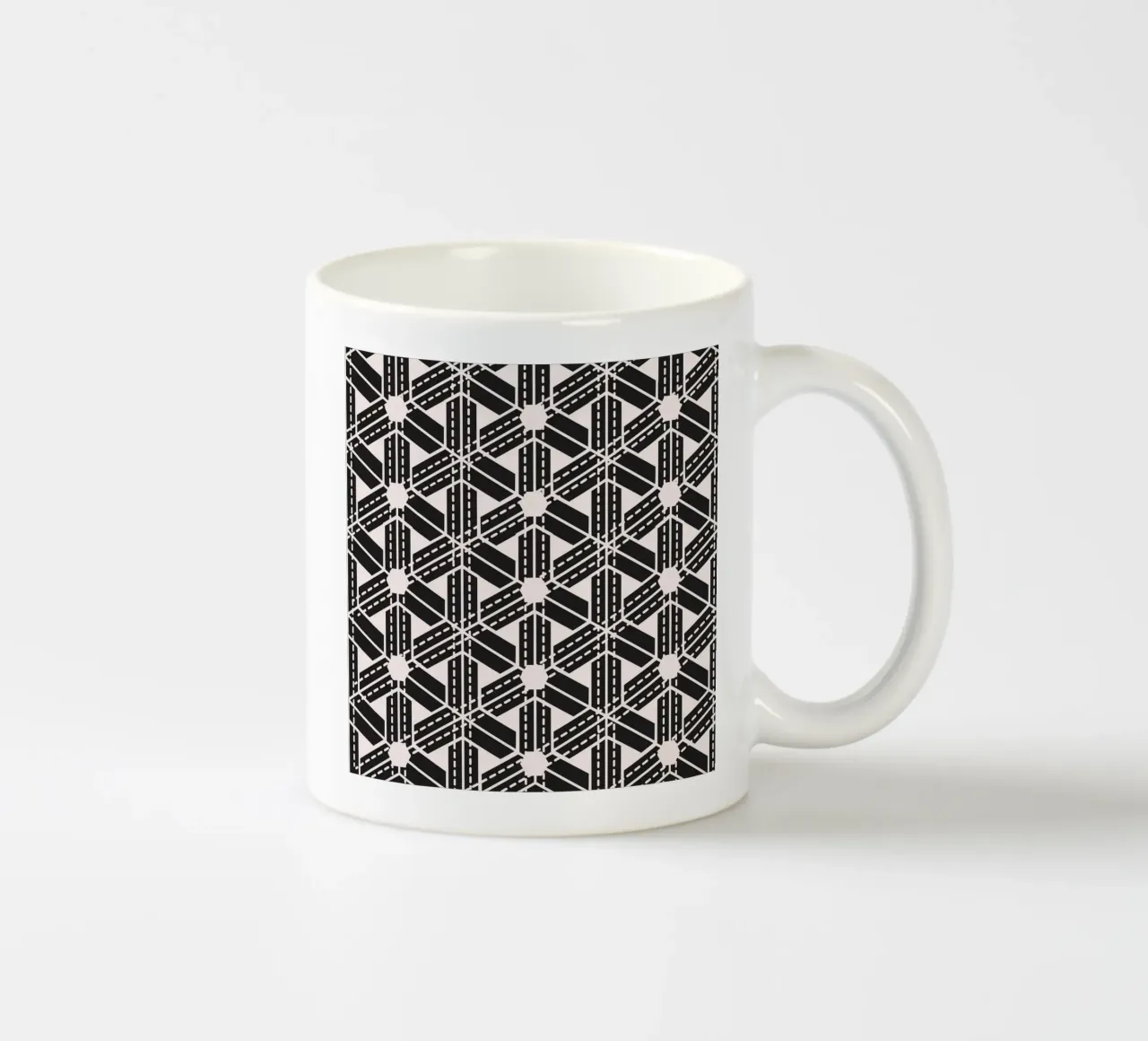 Surface pattern 07 ceramic mug by Little Dean