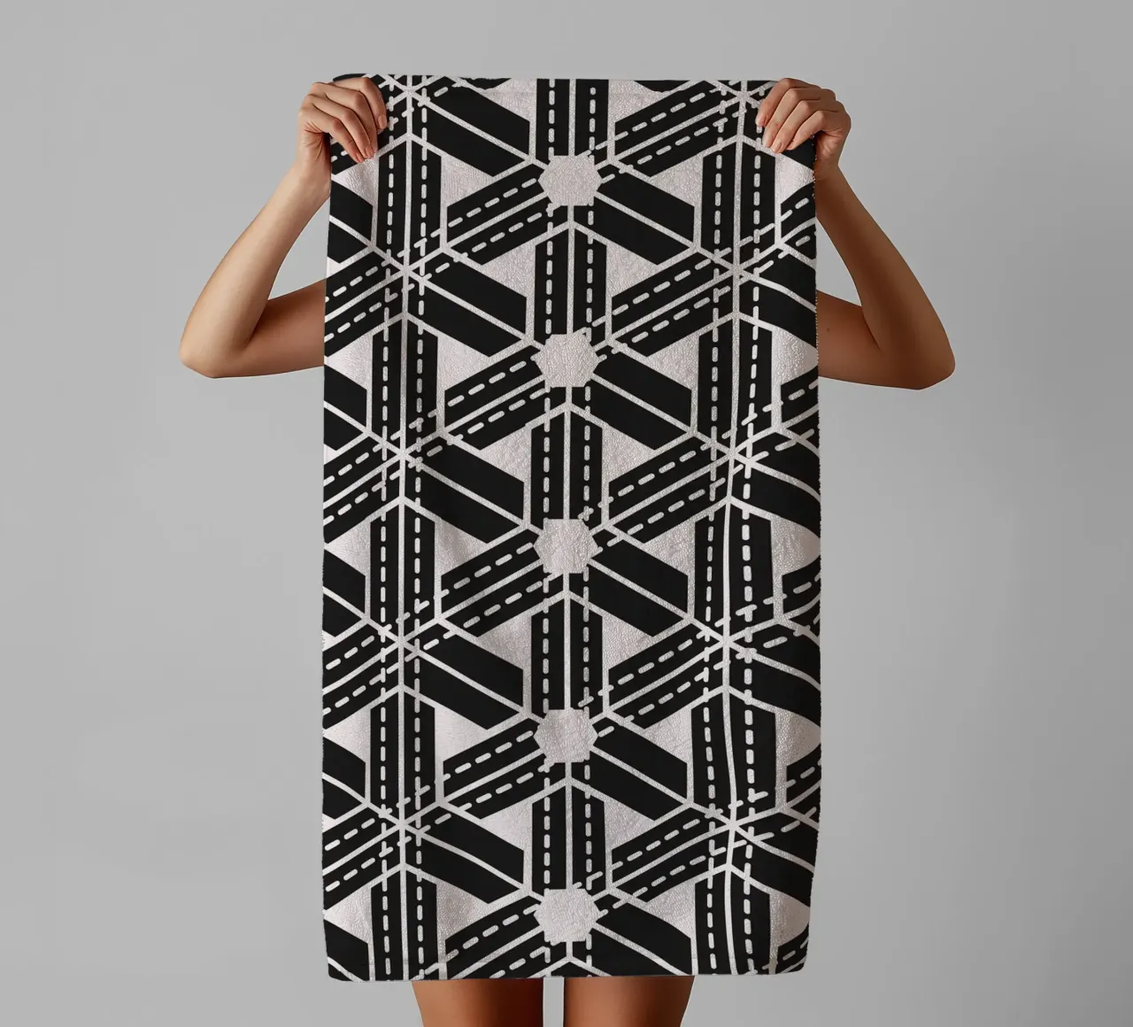 Surface pattern 07 towel by Little Dean