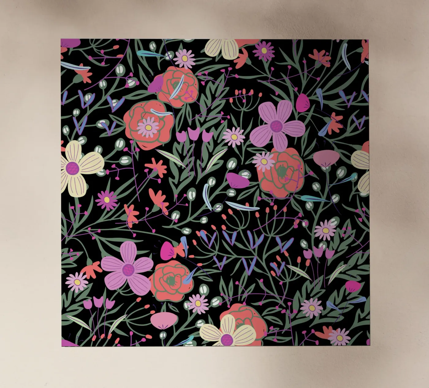 Motivo botanico 19 pellicola backlit da Little Dean