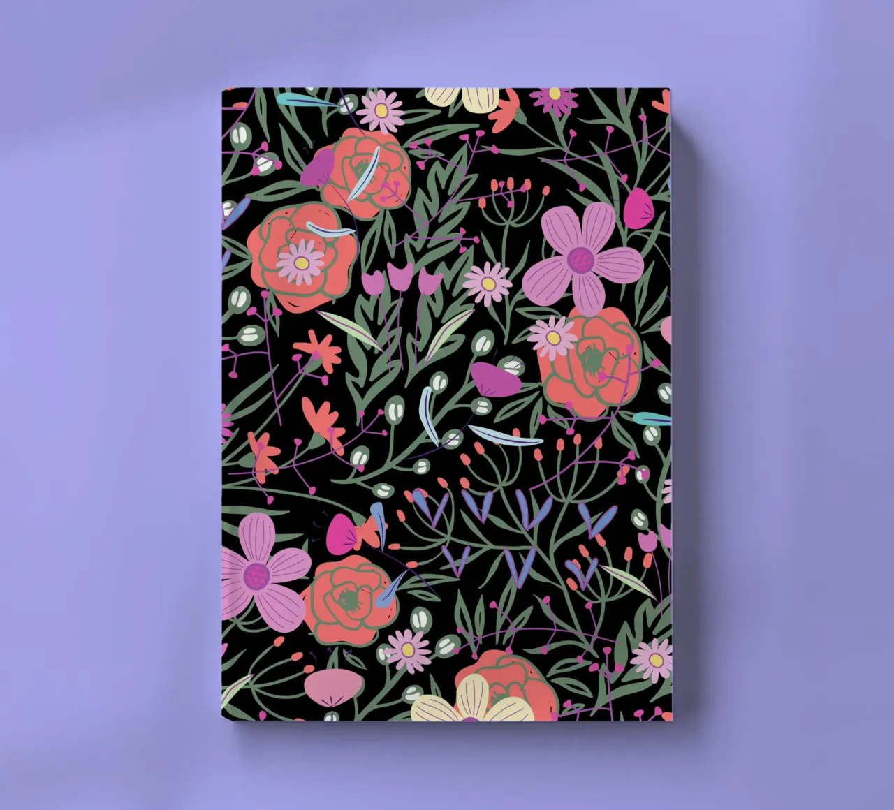 Botanical pattern 19 notebook by Little Dean