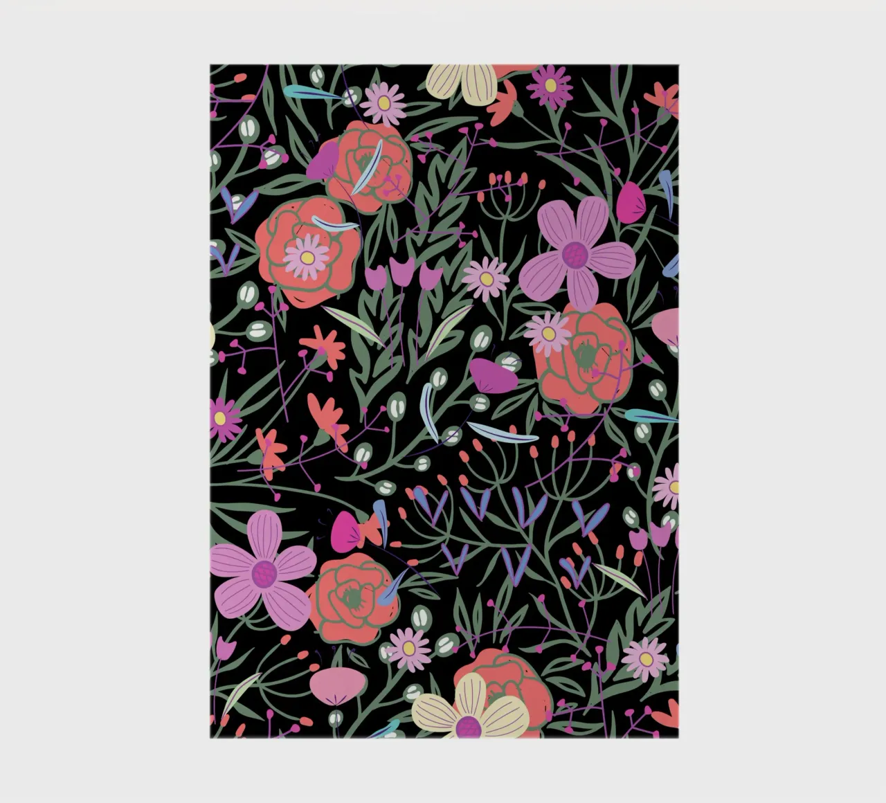 Botanical pattern 19 notebook by Little Dean