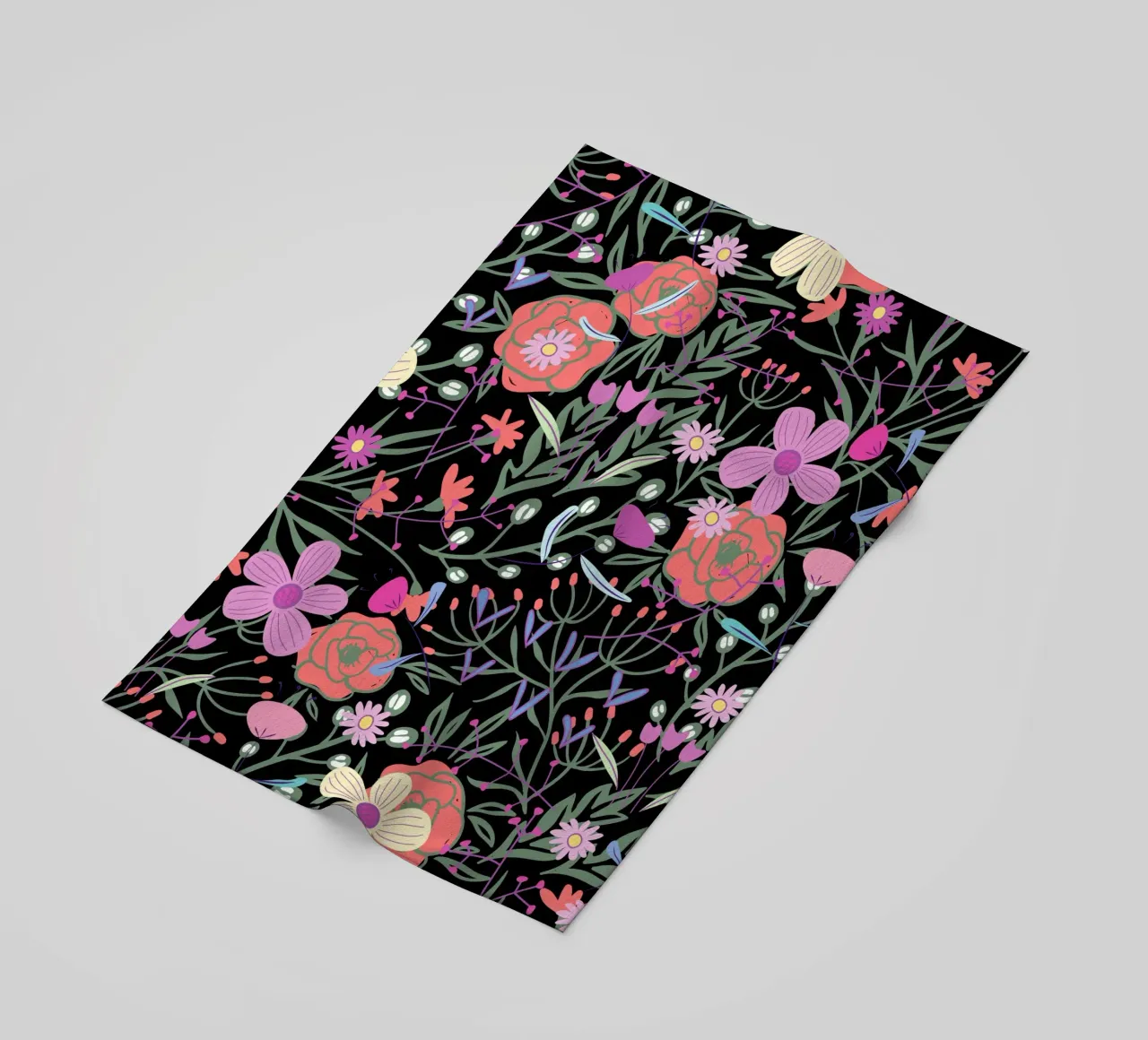 Motivo botanico 19 telo mare da Little Dean