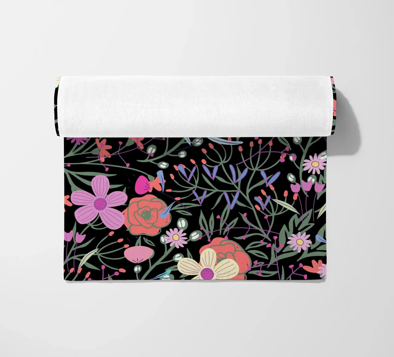 Motivo botanico 19 telo mare da Little Dean