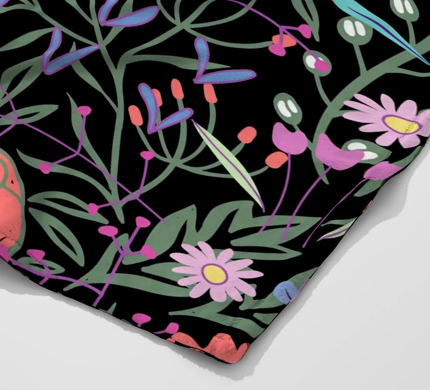 Botanical pattern 19 Fleecedecke von Little Dean