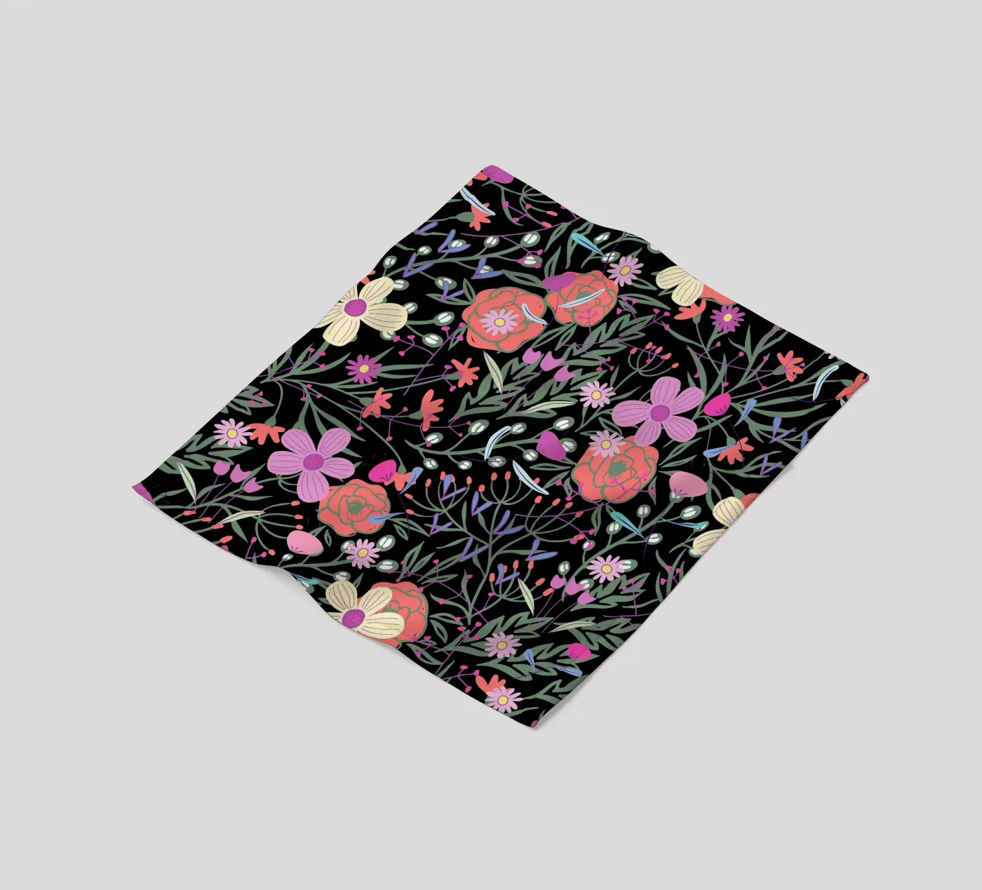Botanical pattern 19 Fleecedecke von Little Dean