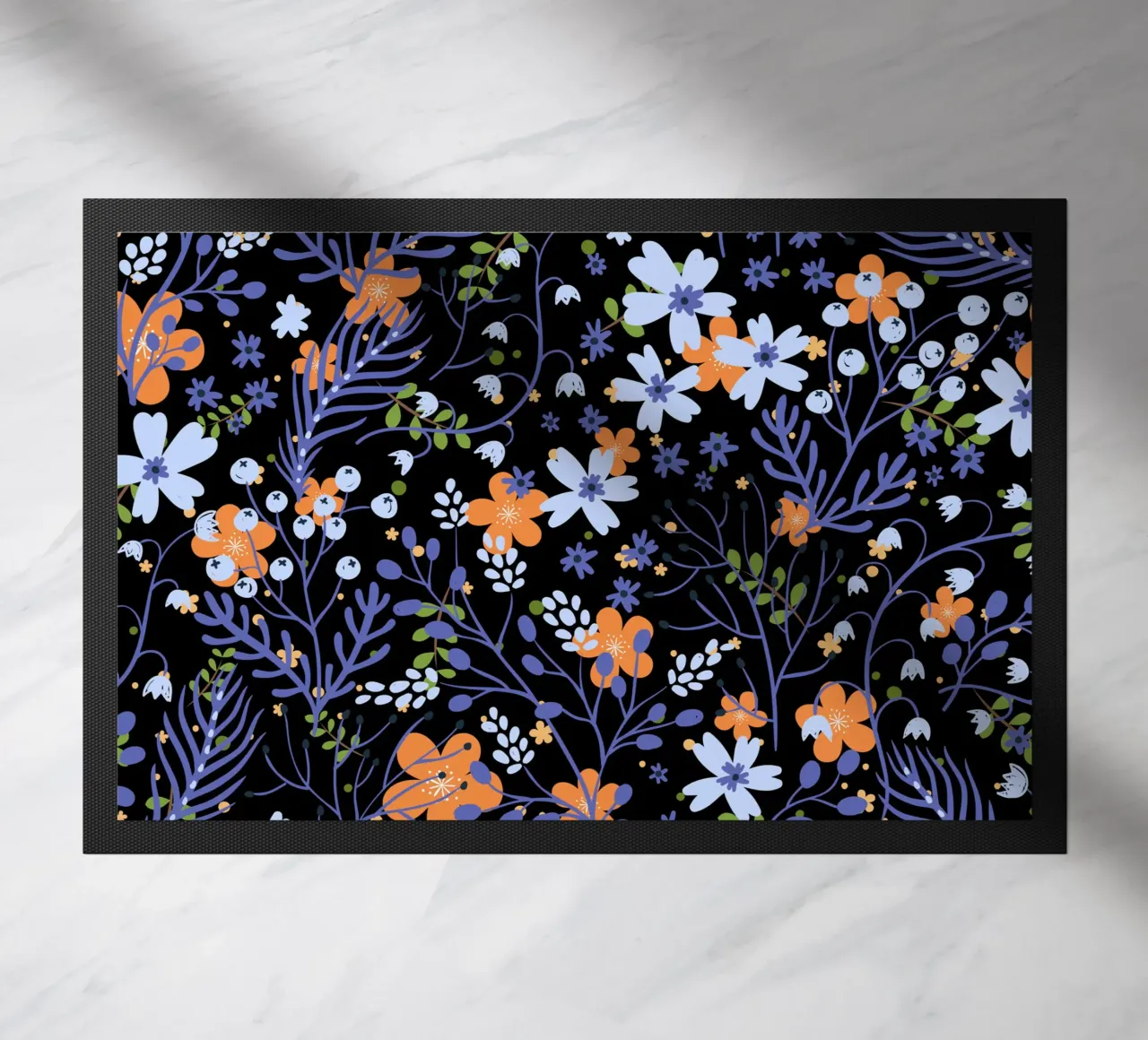 Botanical pattern 20 doormat by Little Dean