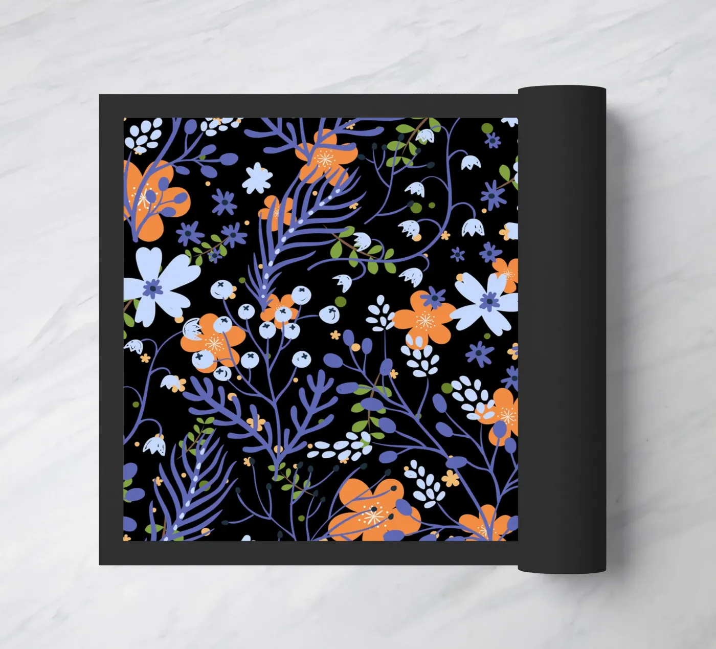 Botanical pattern 20 deurmat van Little Dean