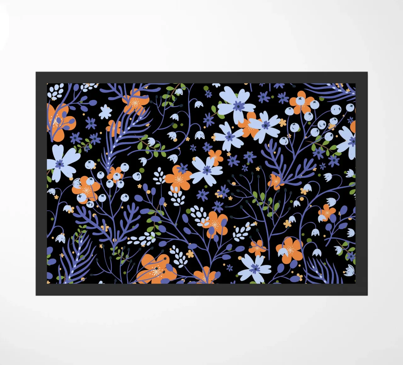 Botanical pattern 20 doormat by Little Dean