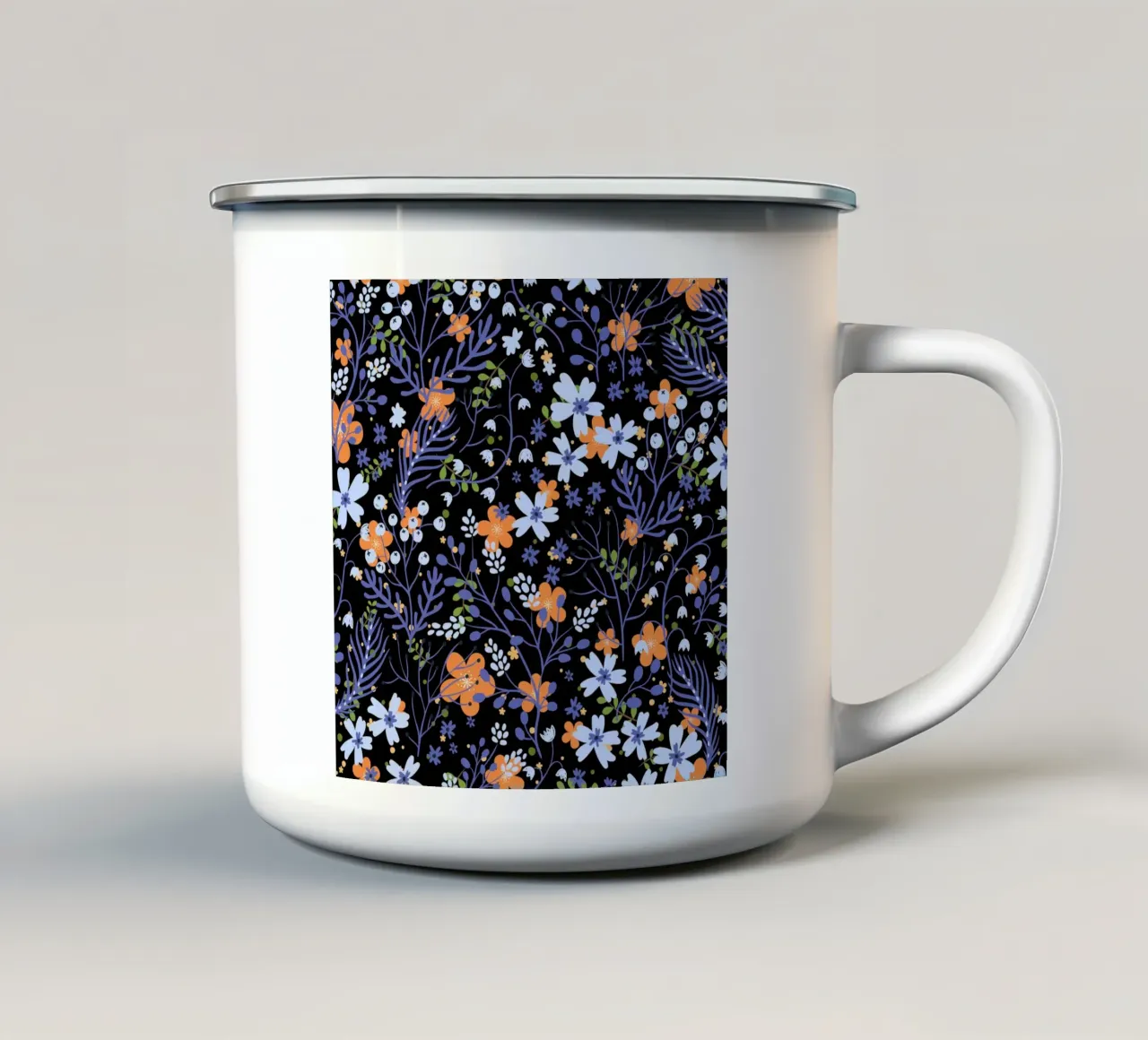 Motivo botanico 20 tazza in smalto da Little Dean