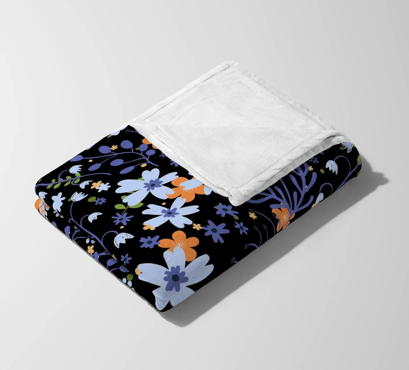 Botanical pattern 20 fleece blanket by Little Dean