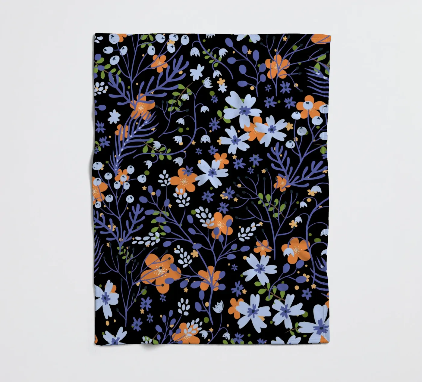 Botanical pattern 20 fleece blanket by Little Dean