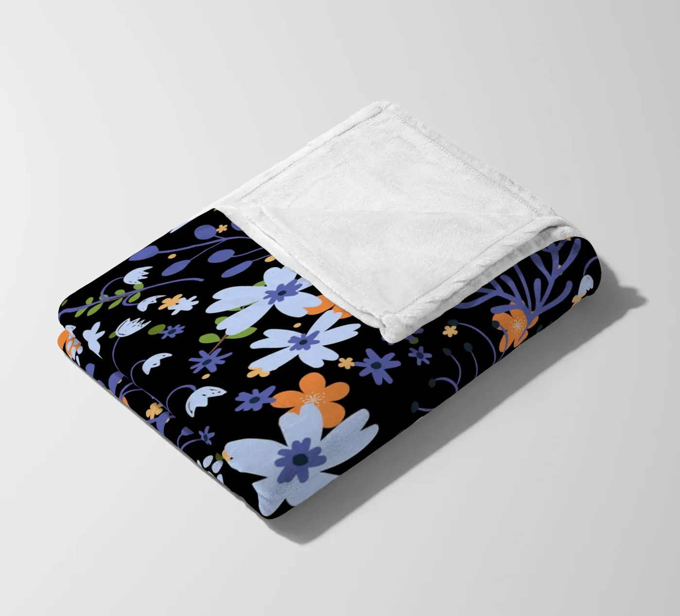 Botanical pattern 20 fleece blanket by Little Dean