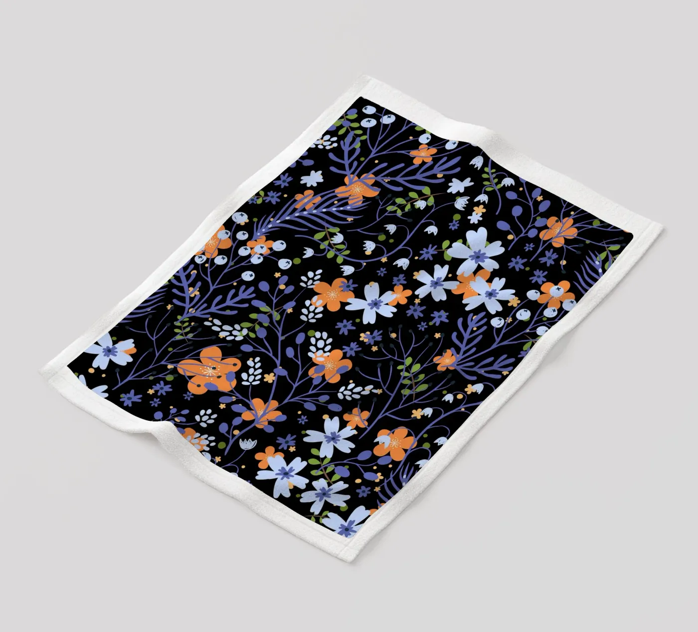 Botanical pattern 20 fleece blanket by Little Dean