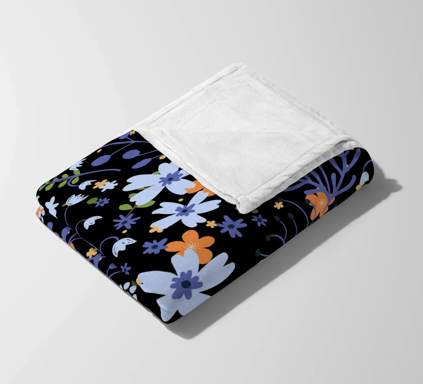 Botanical pattern 20 fleece blanket by Little Dean