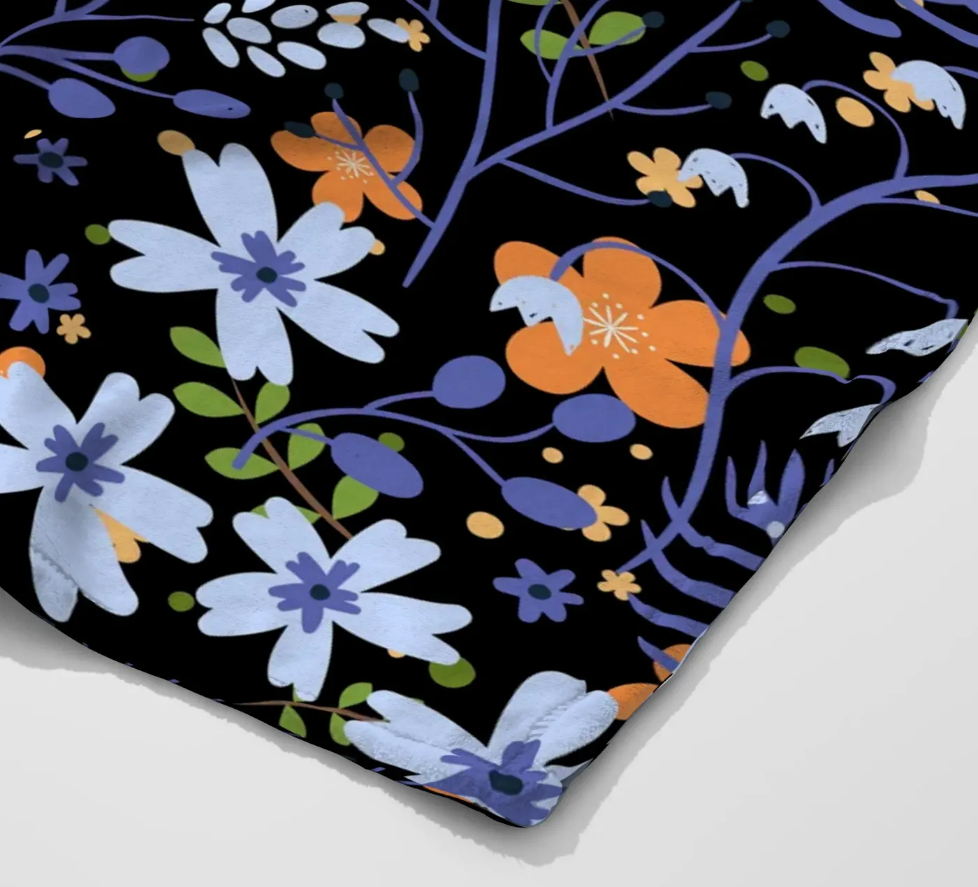Botanical pattern 20 fleece blanket by Little Dean