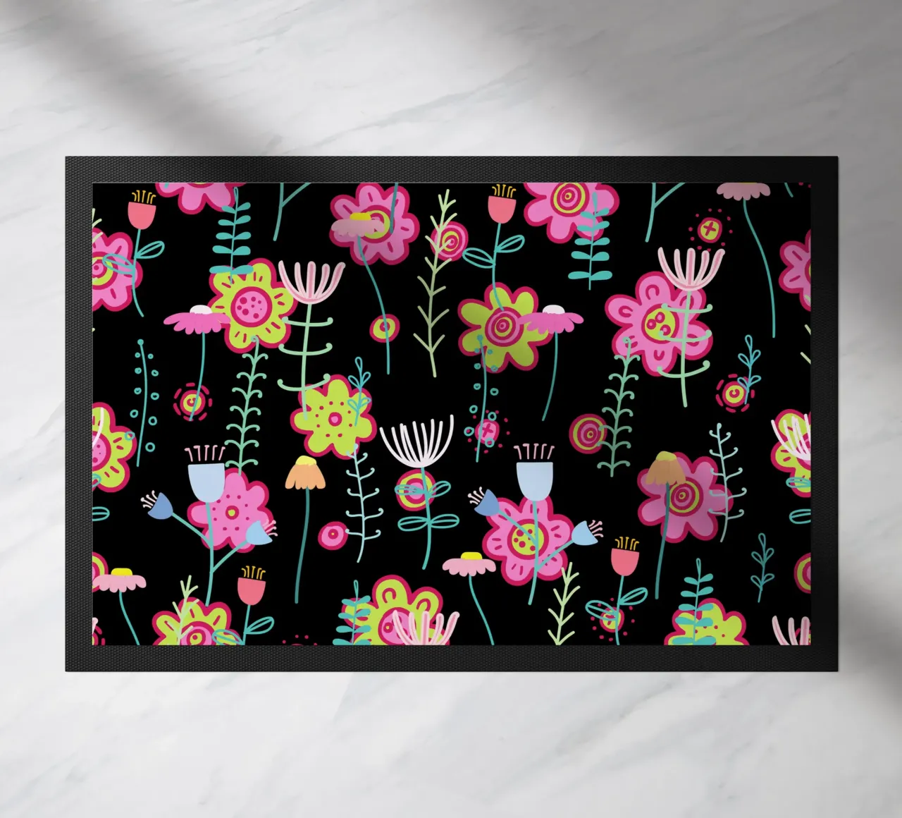 Botanical pattern 21 doormat by Little Dean