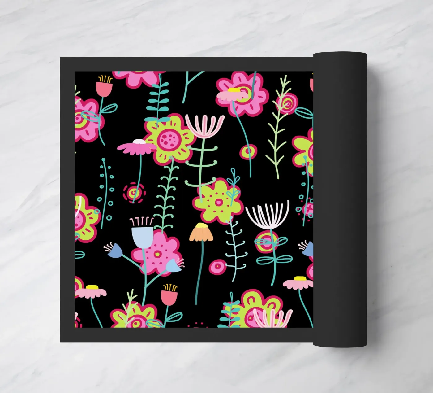 Botanical pattern 21 doormat by Little Dean