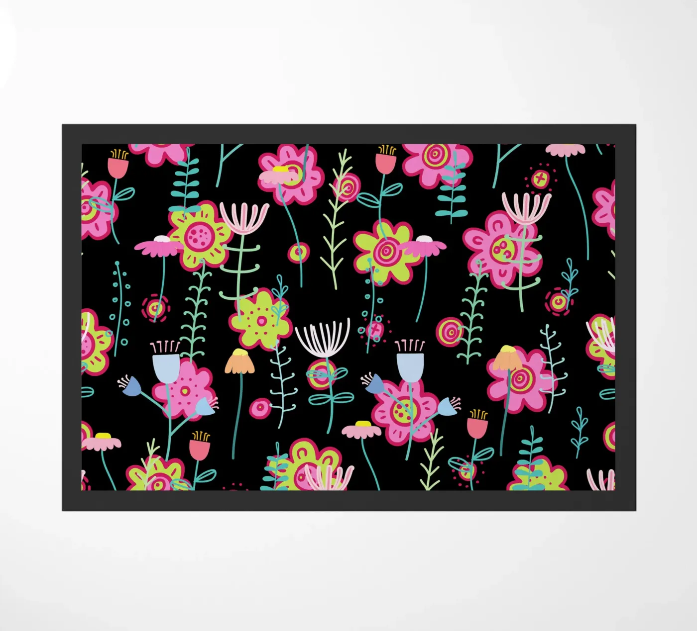 Botanical pattern 21 doormat by Little Dean