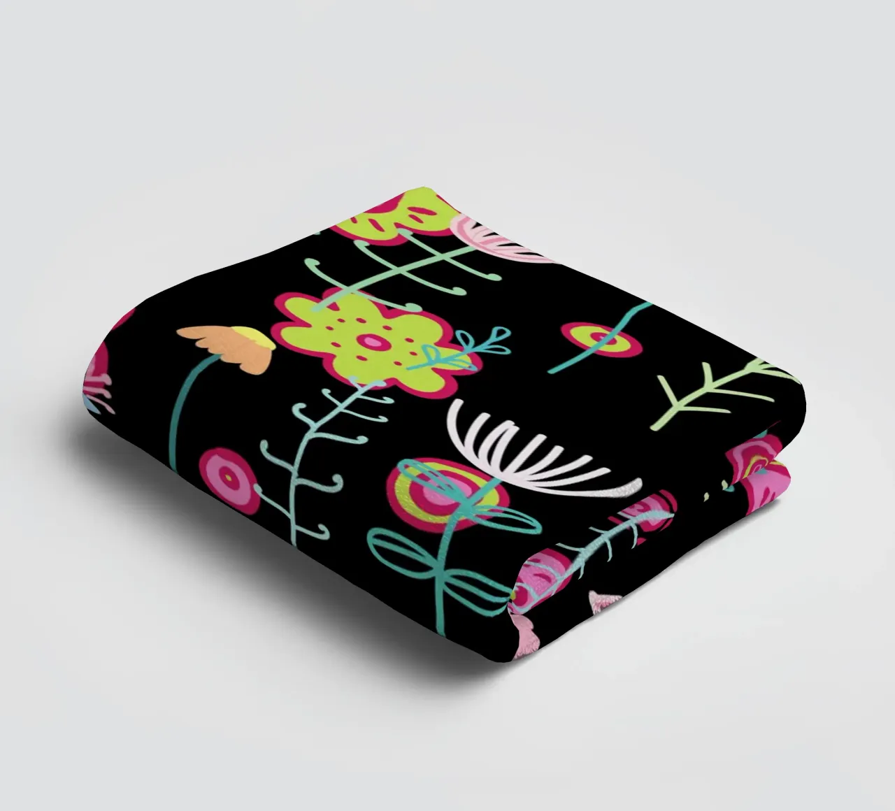 Botanical pattern 21 towel by Little Dean