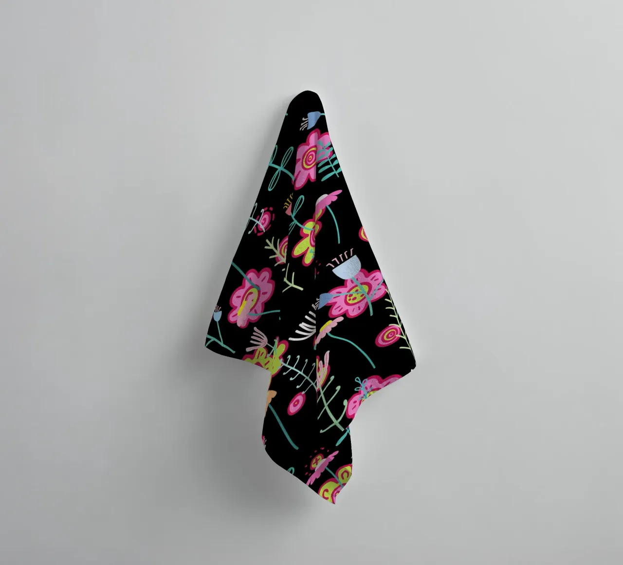 Botanical pattern 21 towel by Little Dean