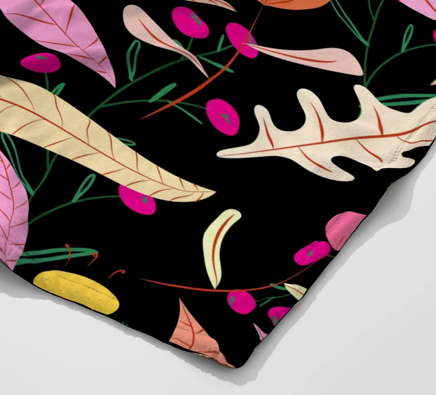 Botanical pattern 22 fleece blanket by Little Dean