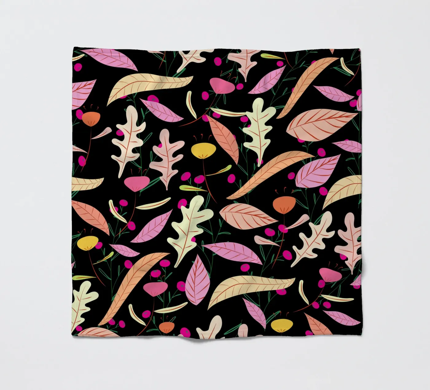 Botanical pattern 22 fleece blanket by Little Dean