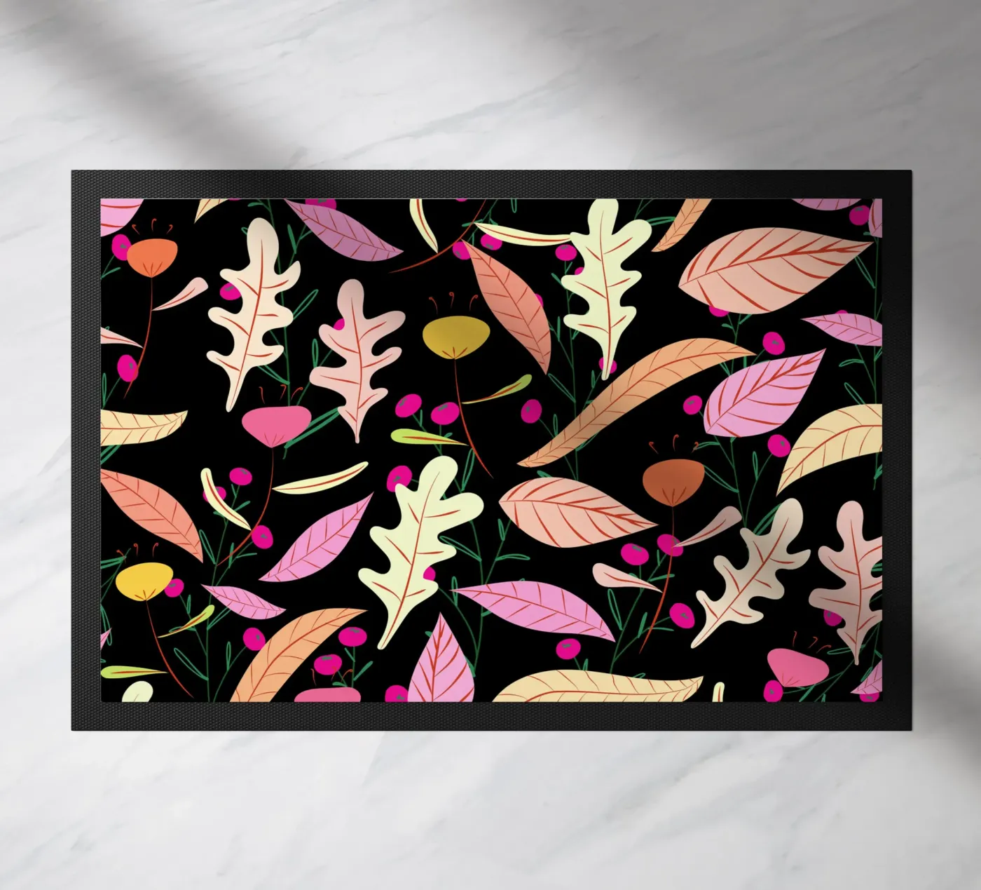 Botanical pattern 22 doormat by Little Dean