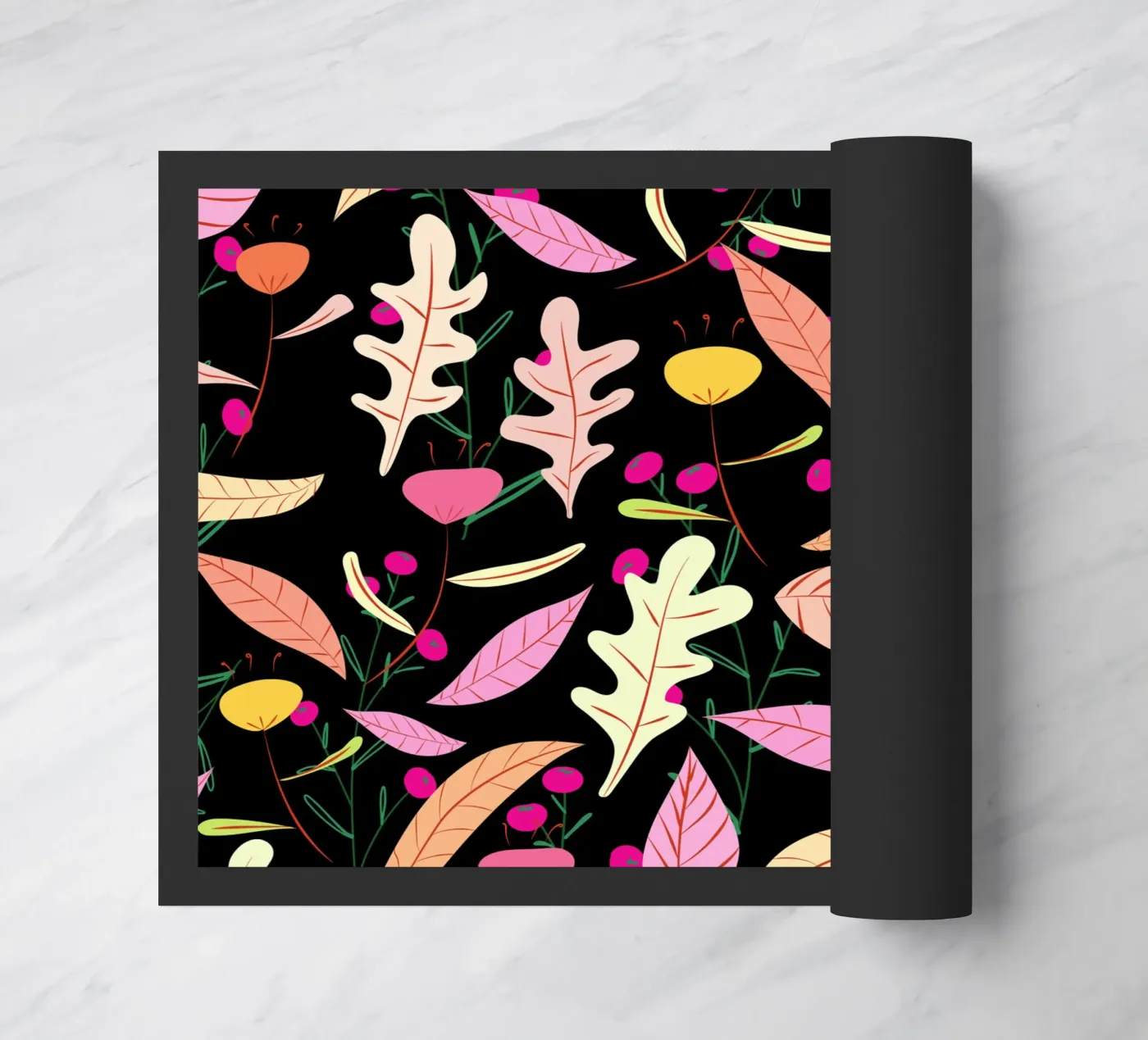 Botanical pattern 22 doormat by Little Dean