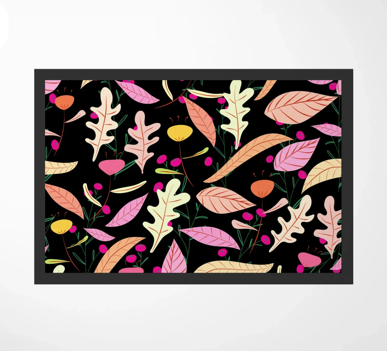 Botanical pattern 22 doormat by Little Dean
