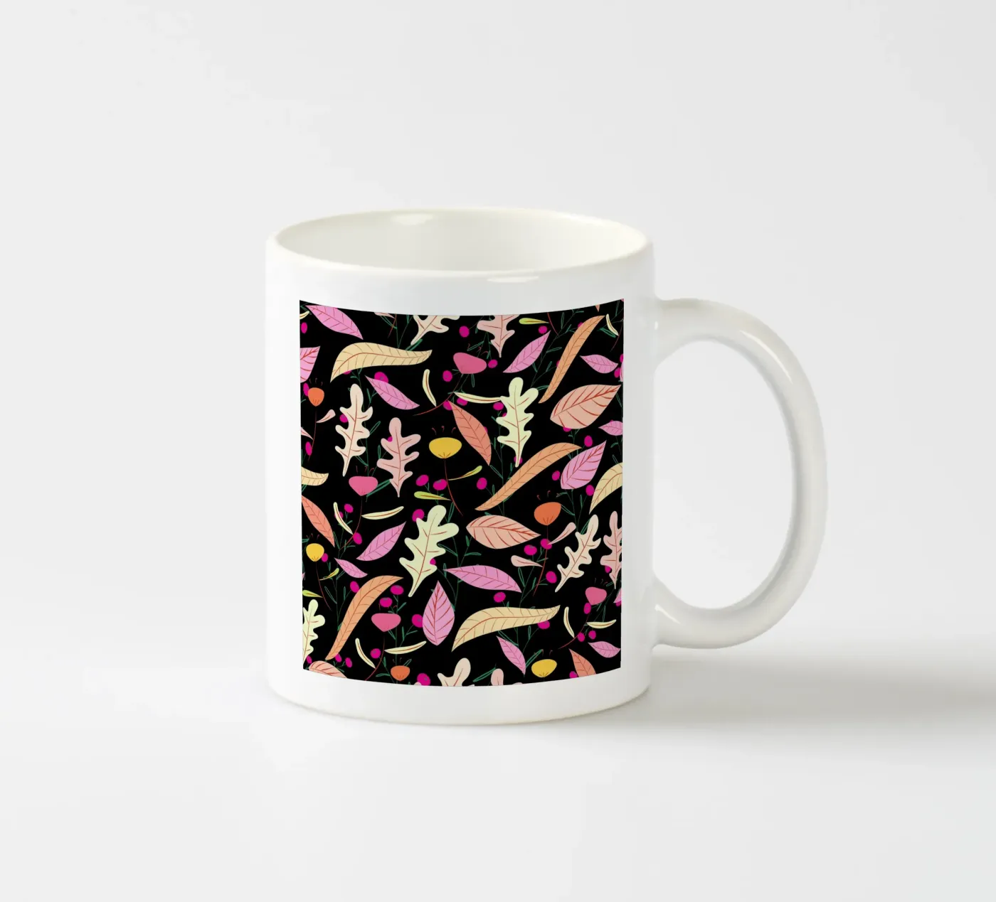 Botanical pattern 22 ceramic mug by Little Dean