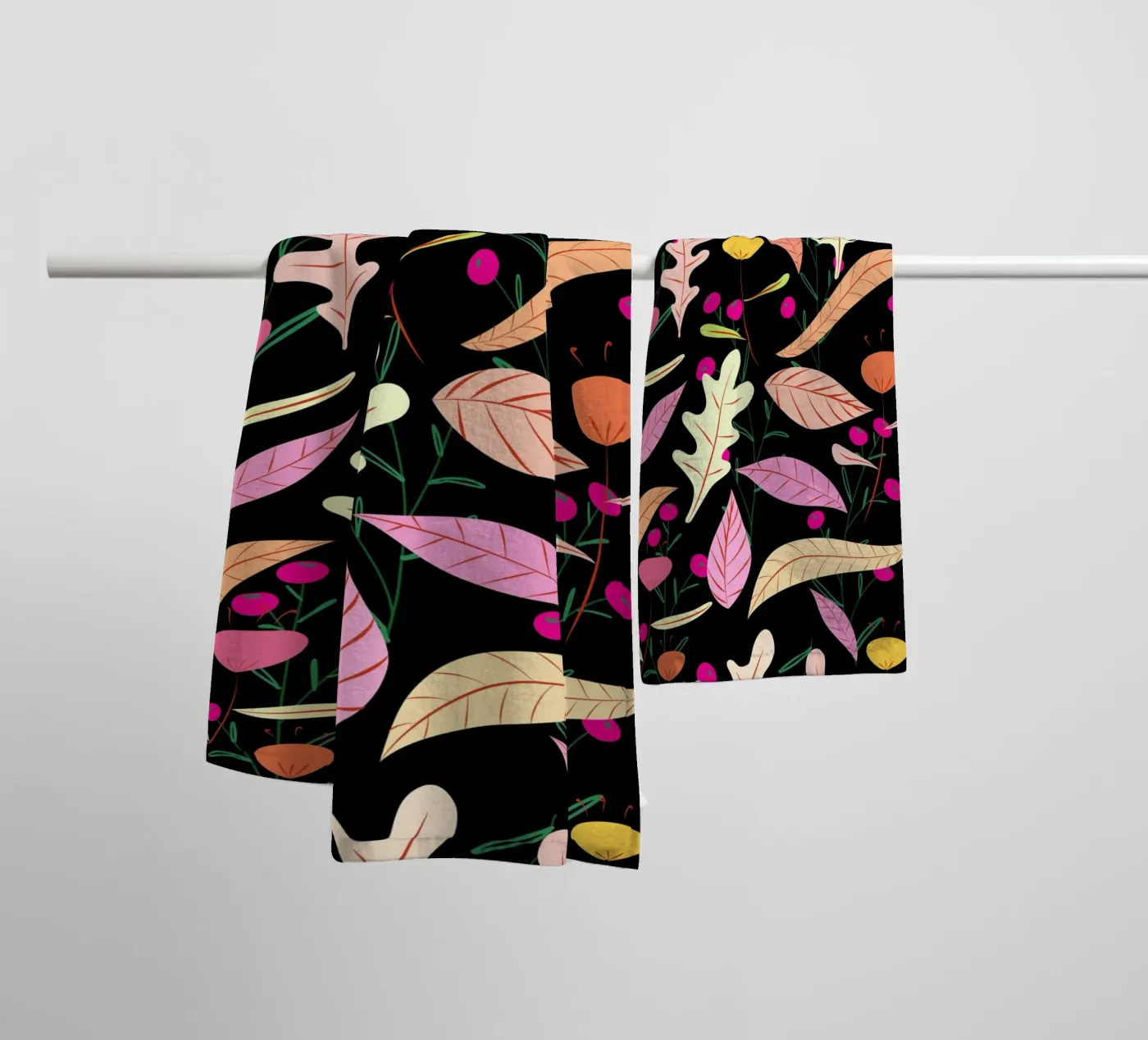 Botanical pattern 22 towel by Little Dean