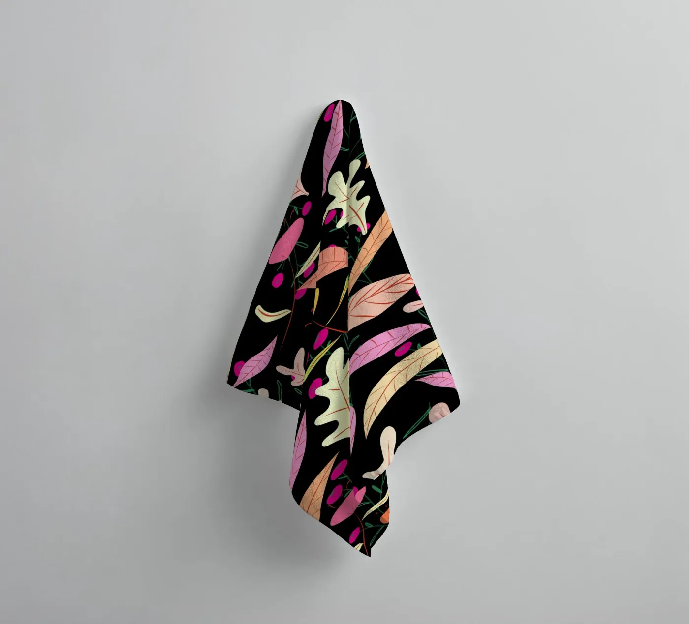 Botanical pattern 22 towel by Little Dean