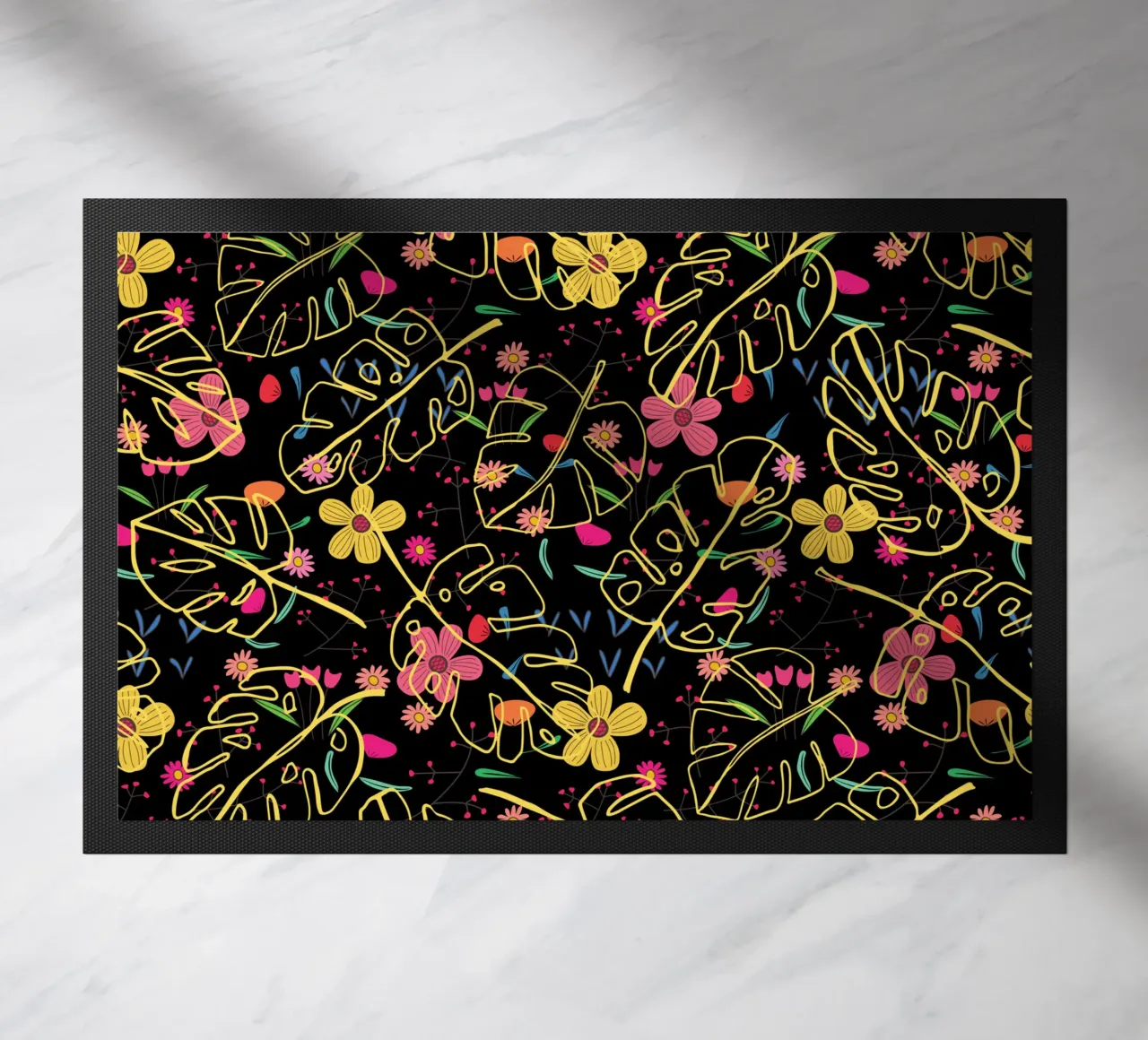 Botanical pattern 23 doormat by Little Dean