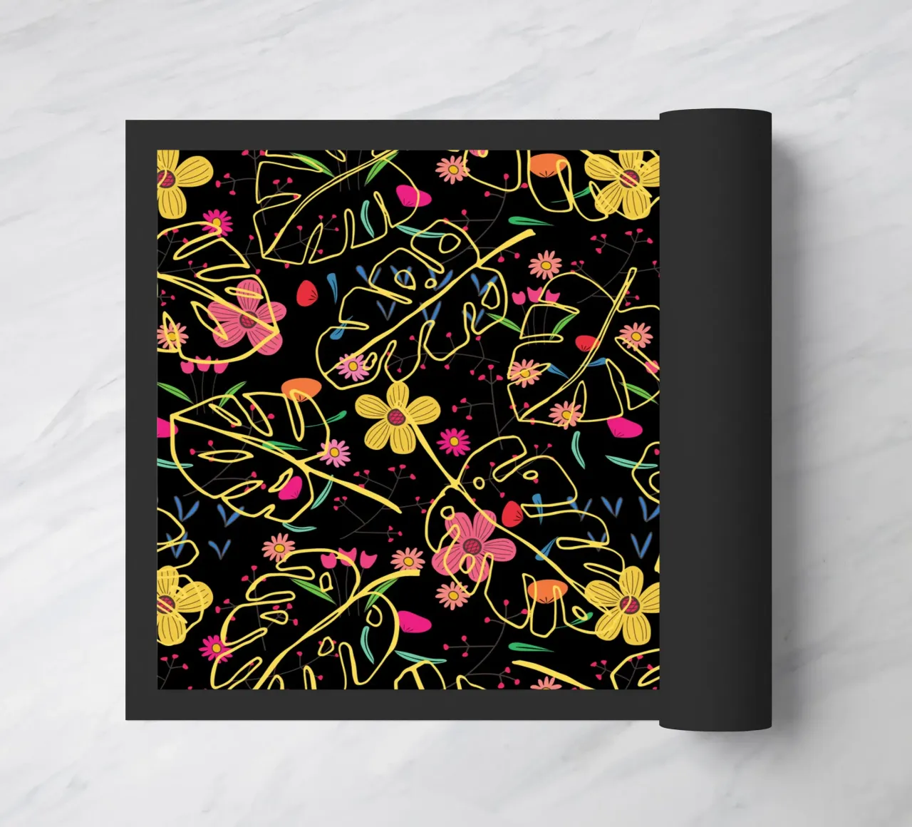 Botanical pattern 23 doormat by Little Dean