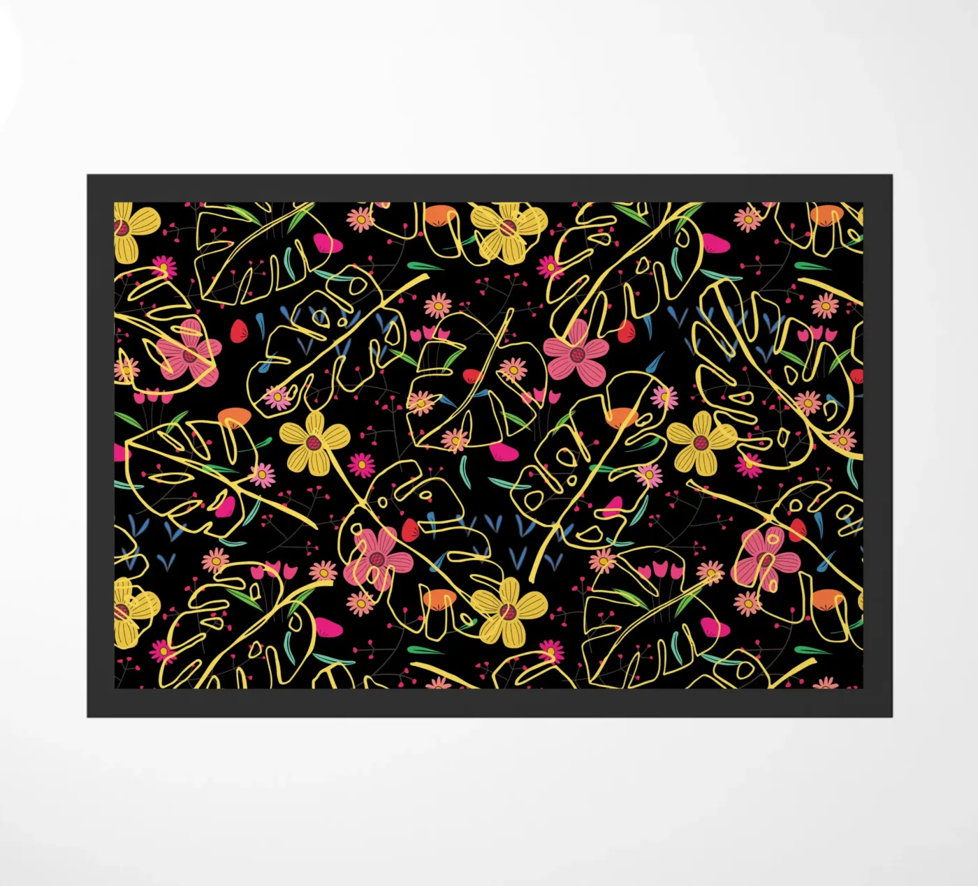 Botanical pattern 23 deurmat van Little Dean