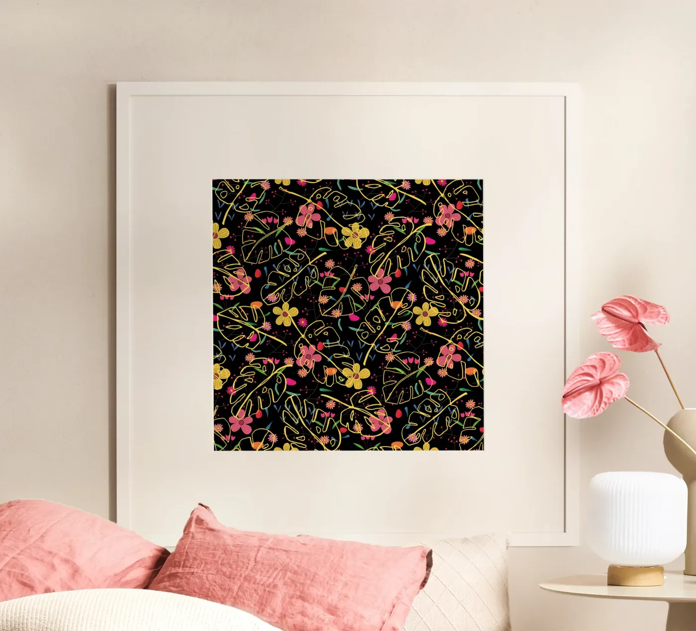 Botanical pattern 23 poster van Little Dean