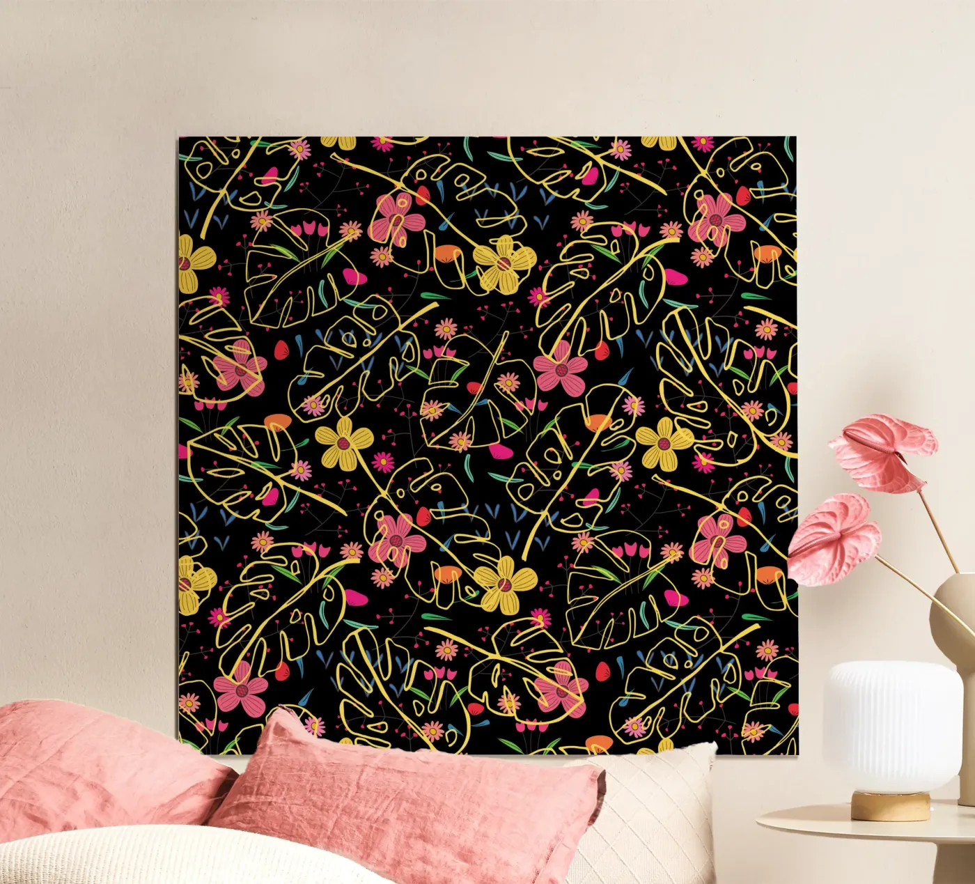 Botanical pattern 23 poster van Little Dean