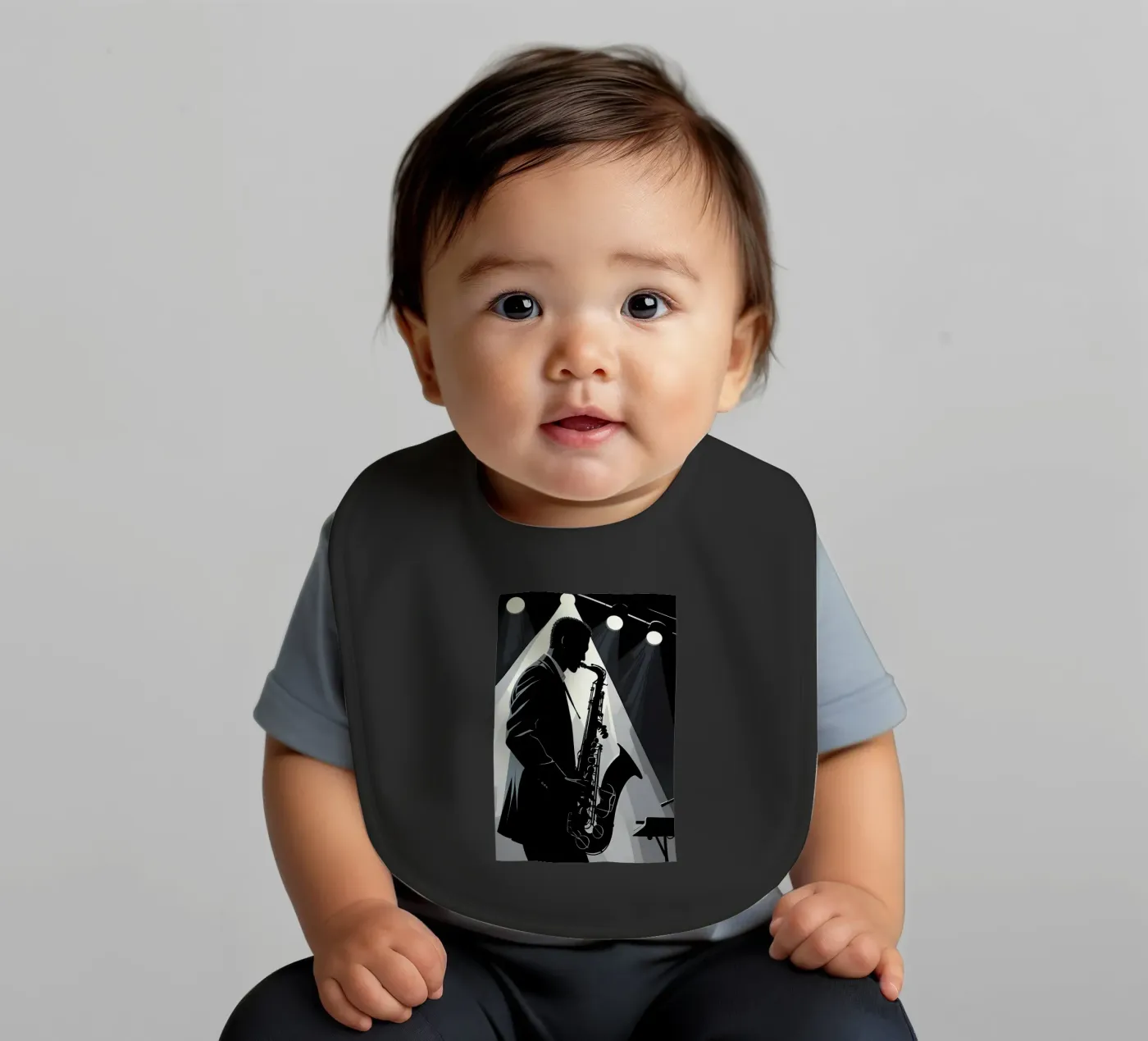 Jazz baby bib by Massimo Frascogna