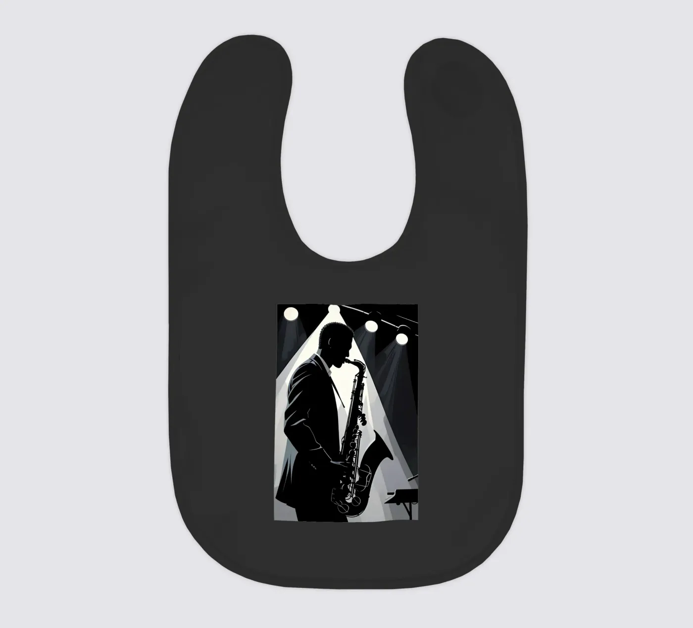 Jazz baby bib by Massimo Frascogna