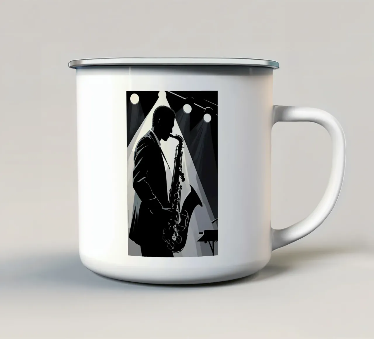Jazz tazza in smalto da Massimo Frascogna