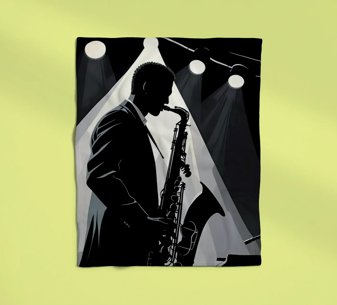 Jazz Fleecedecke von Massimo Frascogna