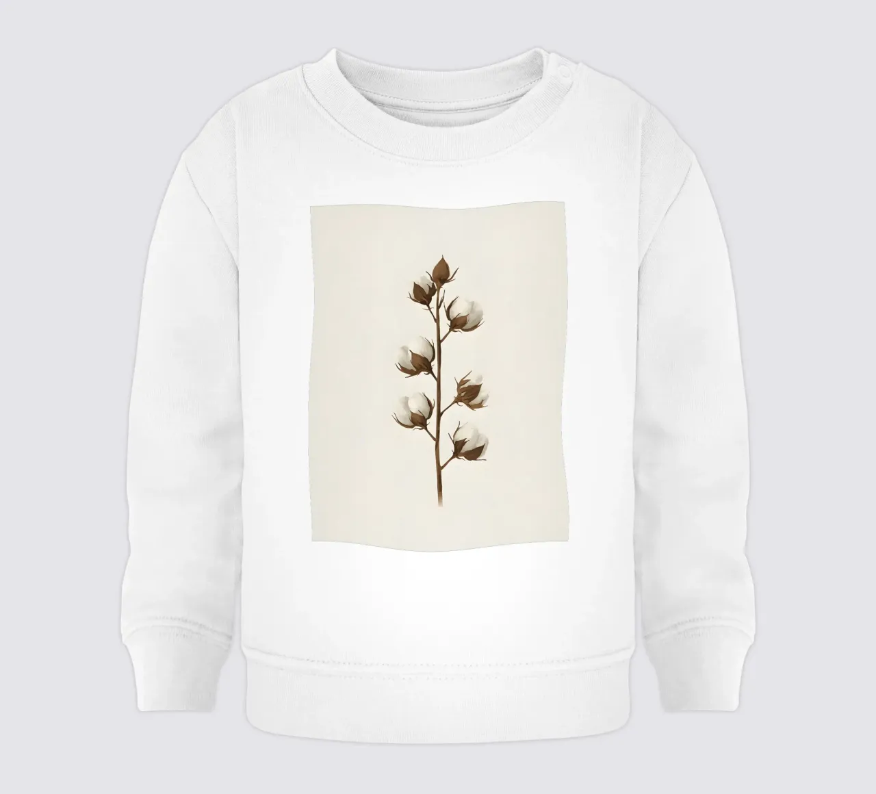 Stelo di cotone felpa neonato da Botanical Gallery