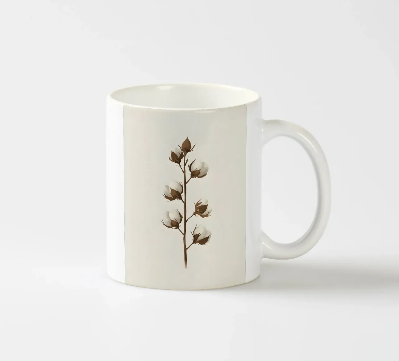 Stelo di cotone tazza in ceramica da Botanical Gallery