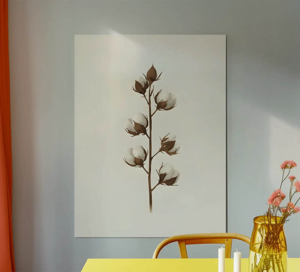 Stelo di cotone poster con telaio in plastica da The Green Room