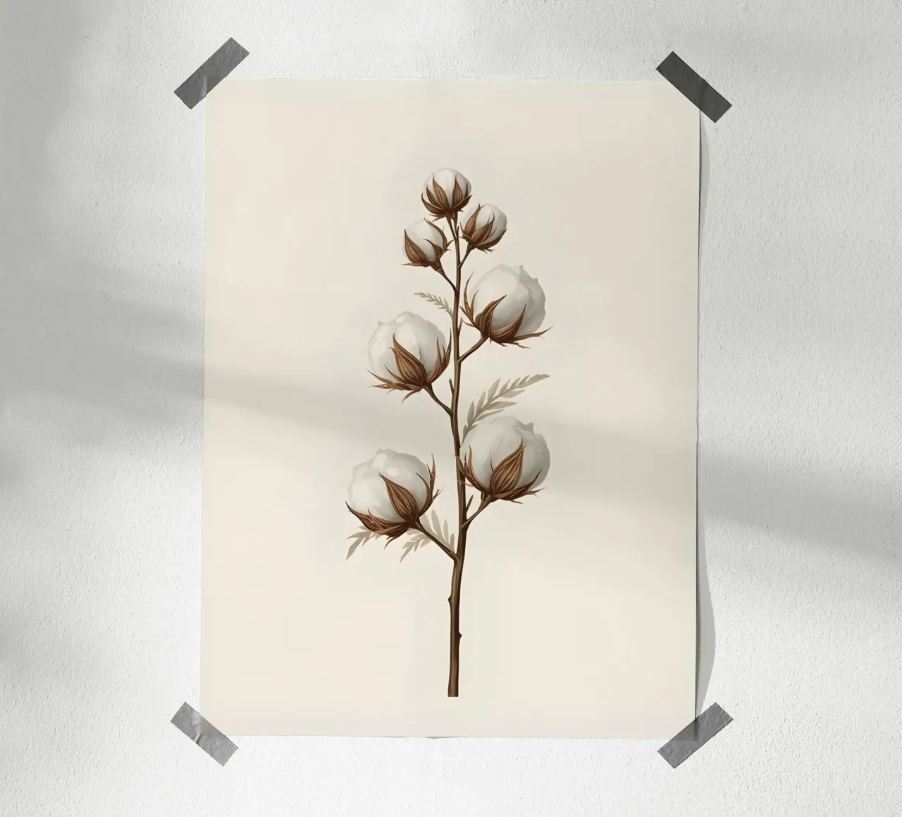 Stelo di cotone poster con telaio in alluminio da The Green Room